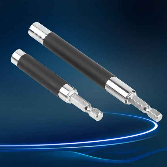 2 piezas de zócalo hexagonal extensible 1/4 pulg. Destornillador magnético Bit Holder Adaptador de cambio y liberación rápida Ecomeon no