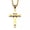 gold, variant on 43*65mm Big Stainless Steel CZ 3D Cross Pendant Men's Fashion Box Necklace 24''-silver