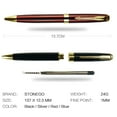thumbnail image 7 of STONEGO Metal Ballpoint Pen - Black Ink Medium Point 1.0mm, Smooth Writing Retractable Ballpoint Pen, Perfect for Business Signatures and Professional Use, 7 of 7