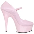 thumbnail image 3 of **6" Stiletto Heel, 1 3/4" PF Maryjane Pump - B Pink/ B. Pink, 8, 3 of 5
