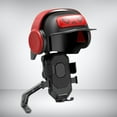 thumbnail image 4 of Soporte para teléfono de motocicleta con minivisera, abrazadera de teléfono con bloqueo automático para motocicleta, bicicleta y Scooter Espejo retrovisor, 4 of 6