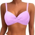 thumbnail image 2 of Glisme Swimsuits For Women Swimwear Push Up Bikini Top Purple Bathing Suits For Swimsuit Party, 2 of 5