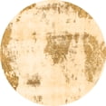 thumbnail image 1 of Ahgly Company Indoor Round Abstract Brown Modern Area Rugs, 6' Round, 1 of 4
