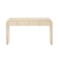 thumbnail image 5 of Tcbosik Modern Console Table, Narrow Sofa Table with 2 Storage Drawers, Behind Couch Table for Living Room, Hallway, Entryway, Easy Assembly, Apricot Cream, 5 of 10