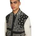 thumbnail image 5 of Dogg Supply All Gender Paisley Fleece Varsity Jacket, Men's Sizes XS-3XL, 5 of 7