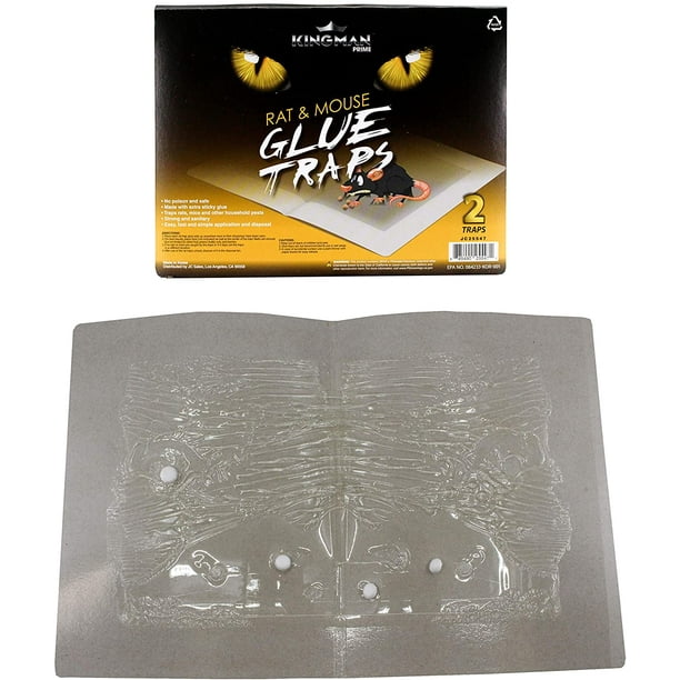 Kingman Prime Sticky Cardboard Rat Mouse Rodent Glue Trap (Extra Large
