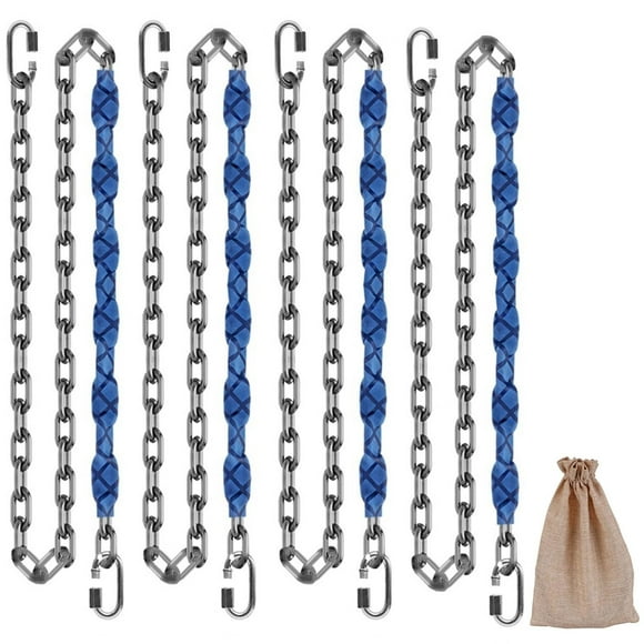 Dakzhou 4 Stainless Steel Chains (84") Swing Chains, Heavy Duty Swing Hardware,4 Quick Connection Buckles, Indoor and Outdoor Playground Swings, Hamm