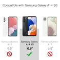 thumbnail image 2 of JETech Case for Samsung Galaxy A14 4G/5G 6.6-Inch, Non-Yellowing Shockproof Bumper Protective Phone Cover, Anti-Scratch Hard PC Back (Black), 2 of 6