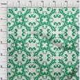 thumbnail image 3 of oneOone Cotton Poplin Green Fabric Asian Block Floral Craft Projects Decor Fabric Printed By The Yard 56 Inch Wide, 3 of 4