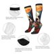 thumbnail image 3 of Fotbe Cute Colorful Flower French Bulldog Calcetas Divertidas Estampadas para Hombre y Mujer, Calcetas de Algodón hasta la Rodilla para Caminar, Correr, Enfermería y Embarazo, 3 of 6