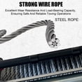 thumbnail image 4 of Bingirl 2 Steel Vehicle Winch Without SC13000T Electric Wire Rope Winch 13800lbs 65hp Wire Rope 78 Feet 7 20 Inch, 4 of 5
