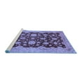 thumbnail image 2 of Ahgly Company Machine Washable Indoor Rectangle Abstract Blue Modern Area Rugs, 7' x 9', 2 of 4
