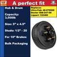 thumbnail image 4 of Ultra Fab 48-979500 Hub & Drum - 3.5K 5 x 4.5, 1/2"-20, 10" Brakes, 4 of 5