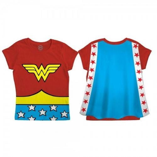 wonder woman shirt with cape walmart
