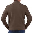thumbnail image 2 of Men's Quarter Zip Mock Neck Sweater Long Sleeve Classic Fit Casual Work Pullover, 2 of 4