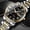 Black Gold, variant on Men's non-mechanical watch, men's quartz watch, gold classic thin steel band, waterproof, luminous, men's wristwatch, fashionable and trendy