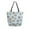 Heart-shaped Star Cookies, variant on Open Top Canvas Tote Bag with Zipper Reusable Shopping Bag 13.5x15" Roomy Carryall Nostalgic Christmas Atmosphere
