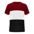 thumbnail image 3 of JLFKNG Shirts For Men Patchwork Color Printed Cotton Shirts For Men Short Sleeve Crew Neck Breathable Loose Fit Suitable For Outdoor Sports, 3 of 4