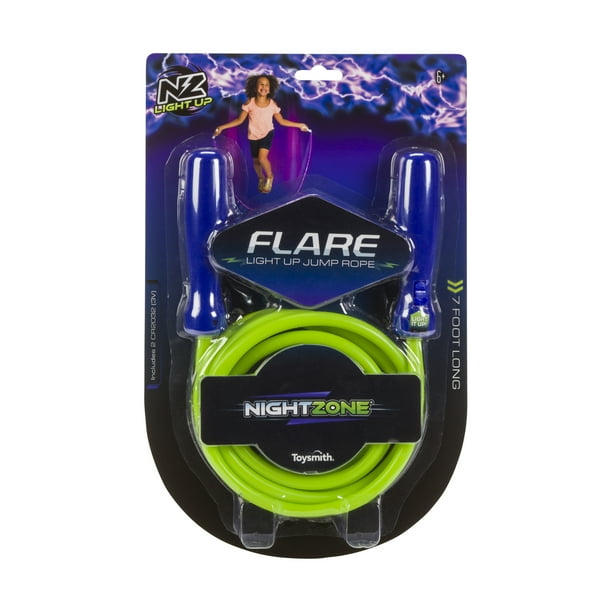 Toysmith Nightzone Flare Jump Rope - Colors May Vary (green & purple) - Walmart.com - Walmart.com