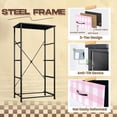 thumbnail image 5 of Kanworse 4 Drawer Fabric Dresser for Bedroom Pink Gingham Checkered Soft Chests of Drawers for Closet Organizers Storage, 5 of 8