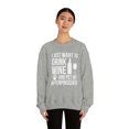 thumbnail image 4 of I want to drink wine and pet my Affenpinscher Unisex Sweatshirt S-2XL, 4 of 9