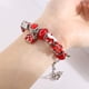 thumbnail image 4 of Pulsera navideña para mujer, pulsera colgante con dije de cuentas navideñas, pulsera de cadena de serpiente, regalo de joyería navideña, 21 cm, 4 of 7