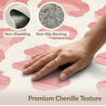 thumbnail image 6 of ODIKA Pink Leopard Print Spotted Abstract Inspired Motif Border Cheetah Non-Slip Flatwoven for Living Room, Under Sectional, Family, 6 of 7