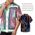 thumbnail image 4 of Sonducket Camisas sueltas de verano para hombre, transpirables, de manga corta, estilo casual suave, con estampado de flores en la playa, con Camisetas Tipo 5, 4 of 6