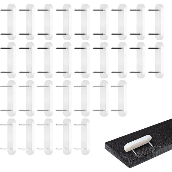 60pcs Clear Heads Twisting Practical Dust Ruffle Bed Skirt Fixing Pin for Bedskirt Furniture Slipcover Upholstery Quilting Chair