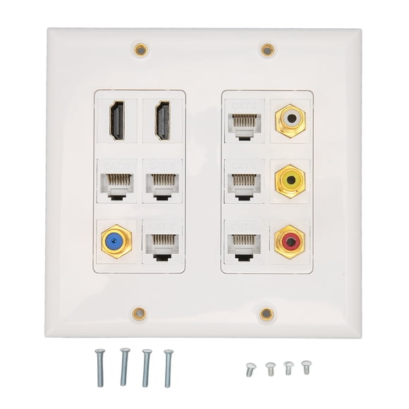 Coax Ethernet Wall Plate,Ethernet Wall Plate HD Ethernet Wallplate Ethernet Wall Plate Outlet Industry-Leading Standards