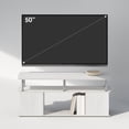 thumbnail image 5 of Furinno JAYA Utility Design Coffee Table, White Oak, Stainless Steel Tubes, 5 of 6