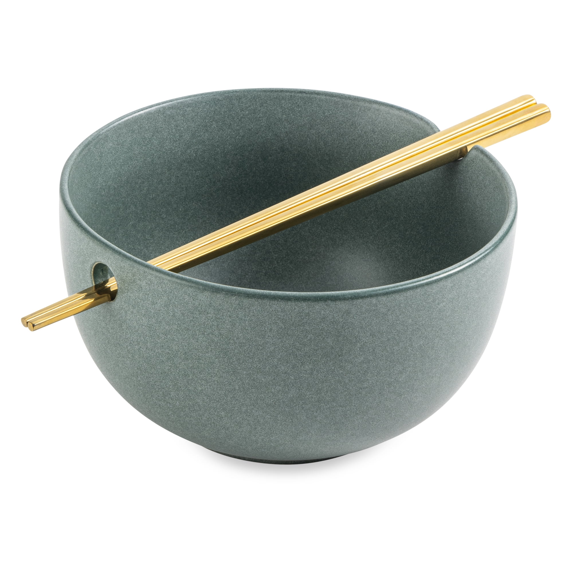 Thyme & Table Caspian Collection, 2 Pack Ramen Bowl Set with Chopsticks