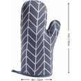 thumbnail image 6 of HEETLY Long Oven Mitts and Pot Holder Set, 13 Inch Cotton Kitchen Mittens & Potholders, Heat Resistant 392°F, 4 Piece for Cooking Baking Grilling, 6 of 8
