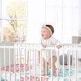 thumbnail image 4 of Sweet Jojo Designs Emma Blue and Coral Fitted Crib Sheet, 4 of 6