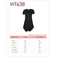 thumbnail image 7 of Made by Johnny Women's V-Neck Asymmetrical Tunic Top XL WINE, 7 of 7