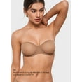 thumbnail image 3 of Women's Sheer Strapless Bras Mesh Sexy Unlined Plus Size See Through Underwire Bra, 3 of 5