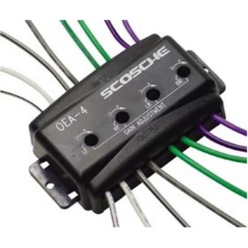 Scosche Oea4 4Channel Adjustable Factory Amplifier Interface Multi