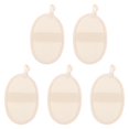 thumbnail image 5 of Body Wash Cloths Towel 5Pcs Loofah Bath Towels Home Use Beige Deep Cleaning, 5 of 5