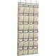 thumbnail image 1 of Zapatero colgante con 24 bolsillos para colgar sobre la puerta, ahorra espacio, zapatero con 4 ganchos, color beige, 1 of 4