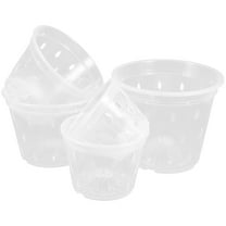 CIMAXIC 5Pcs Round Orchid Pots with Drainage Holes for Home Gardeners and Plant Enthusiasts 12.5x12.5x9in