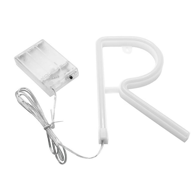 LED Letter Lights Light Up Plastic Letters Standing Hanging Warm Wihte Light
