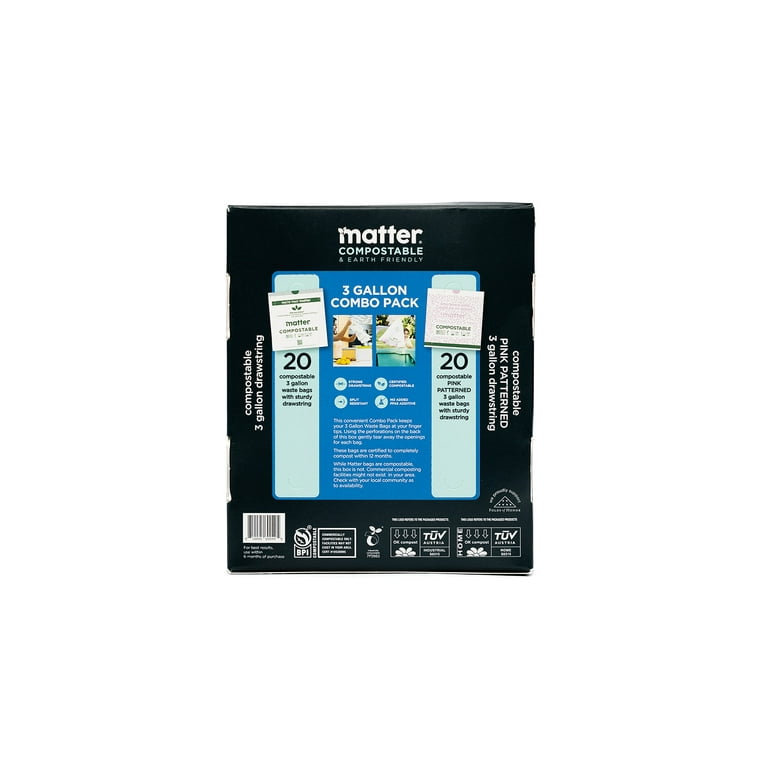 Matter Compostable 3-Gallon Food Scrap Bags, 40 Count photo 2