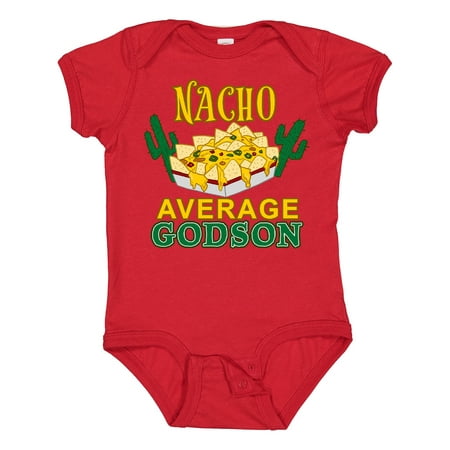 

Inktastic Nacho Average Godson with Nachos and Cacti Gift Baby Boy or Baby Girl Bodysuit