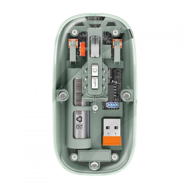 Wireless Computer Mouse 1600DPI 2.4G Cordless Mute Mice With USB Receiver For PC Laptop Notebook Tablet green