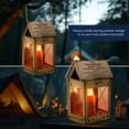 thumbnail image 4 of Kings County Tools Folding Brass Camping Candle Lantern with 3-Pack of Beeswax Emergency Candles, 4 of 6