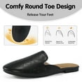 thumbnail image 3 of Ecetana Womens Mules Dressy Flats Shoes Slip On Slides Backless Loafers, 3 of 6