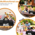 thumbnail image 5 of Grill Tool Storage Bag, Outdoor BBQ Utensil Holder for Barbecue Tool up to 21", Large Grill Utensil Storage Caddy with Zippered Pocket and Mesh Pockets, BBQ Accessories Case Container for Camping, 5 of 8