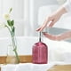 thumbnail image 1 of Botellas Dispensadoras De Vidrio 1 unidad de dispensador de jabón líquido de vidrio morado para baño, cocina o encimera, envase recargable para loción (500 ml) Rkxzt, 1 of 9