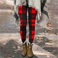 thumbnail image 3 of Fancifize Women's Christmas Leggings High Waist Stretch Slim Yoga Pants Xmas Holiday Wokrout Trousers, 3 of 6