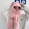thumbnail image 6 of Cute Panda Ear Cap Plush Hat Scarf 3 in 1 Scarf Gloves Set Sweet Ear for Protection Coldproof Birthday Gift for Sweet Gi, 6 of 15